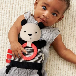 Bitzy Crinkle Sensory Crinkle Toy with Teether