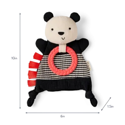 Bitzy Crinkle Sensory Crinkle Toy with Teether