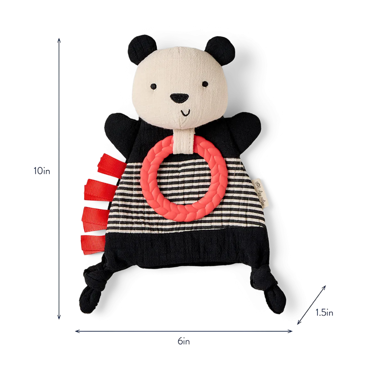 Bitzy Crinkle Sensory Crinkle Toy with Teether