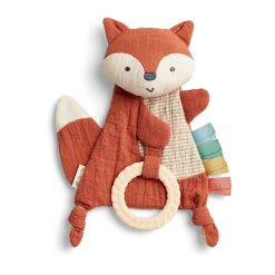 Bitzy Crinkle Sensory Crinkle Toy with Teether