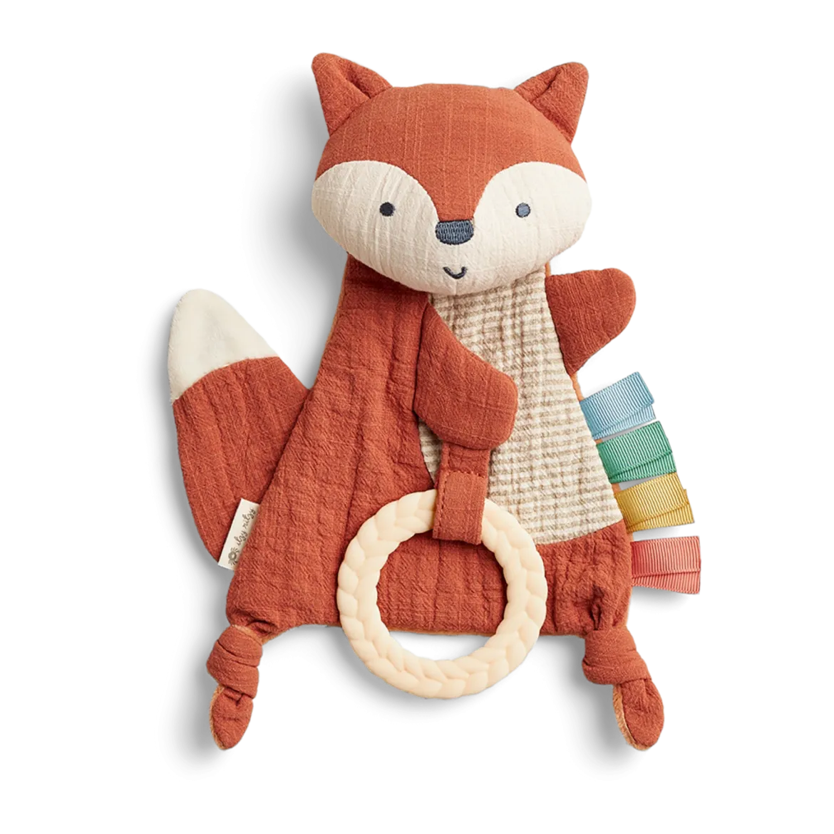 Bitzy Crinkle Sensory Crinkle Toy with Teether