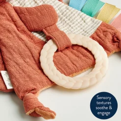 Bitzy Crinkle Sensory Crinkle Toy with Teether