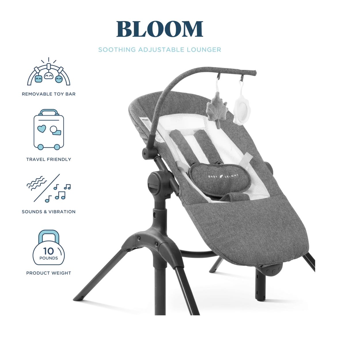 Bloom Soothing Adjustable Infant Lounger