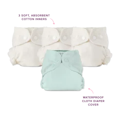 Blowout Proof Cloth Diaper Bundle