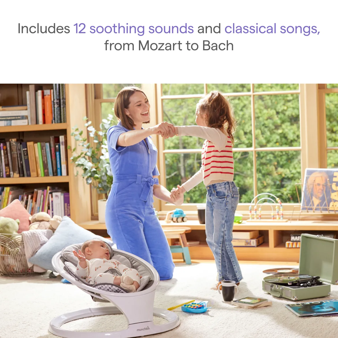 Bluetooth Enabled Baby Swing