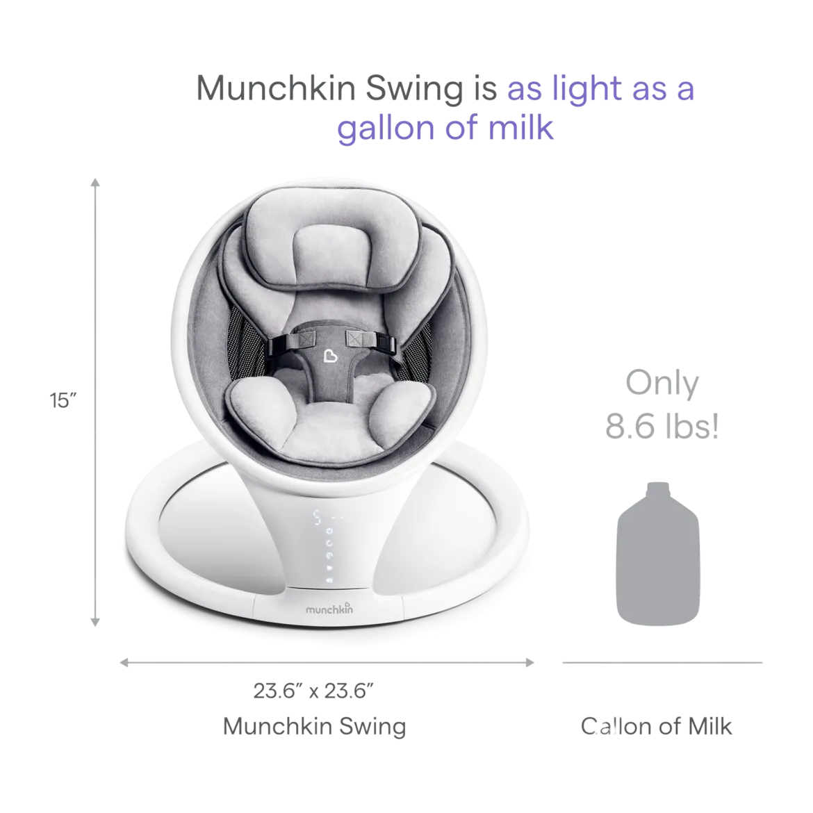 Bluetooth Enabled Baby Swing