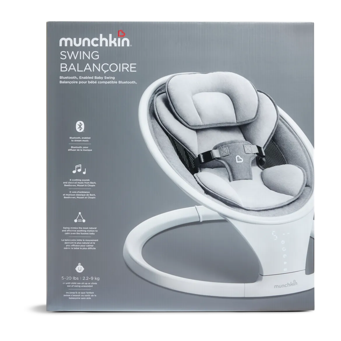 Bluetooth Enabled Baby Swing