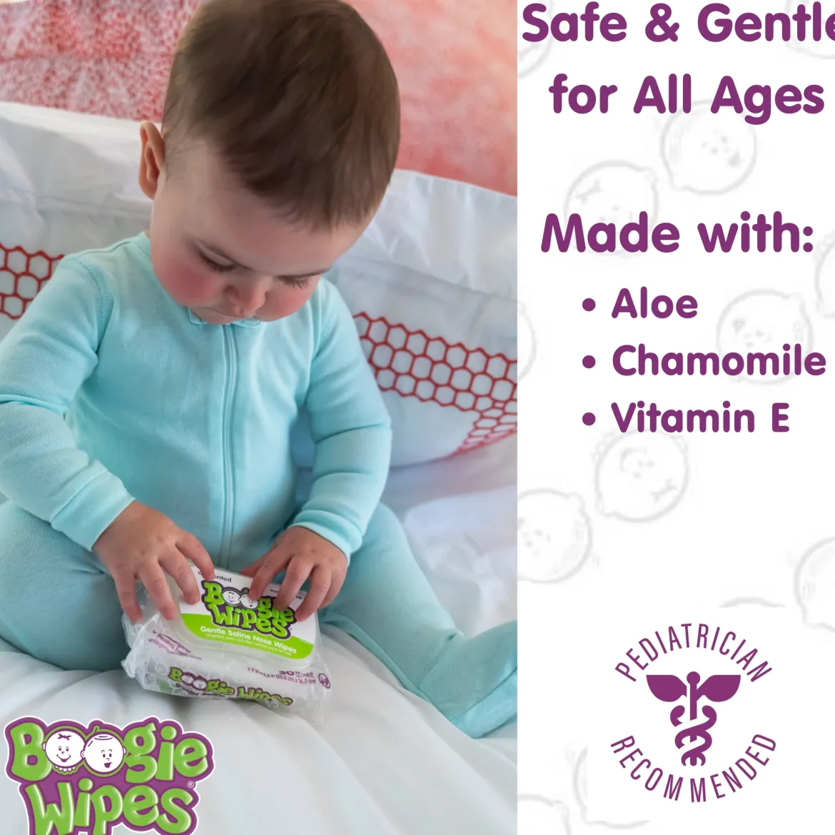 Boogie Wipes Saline Nose Wipes