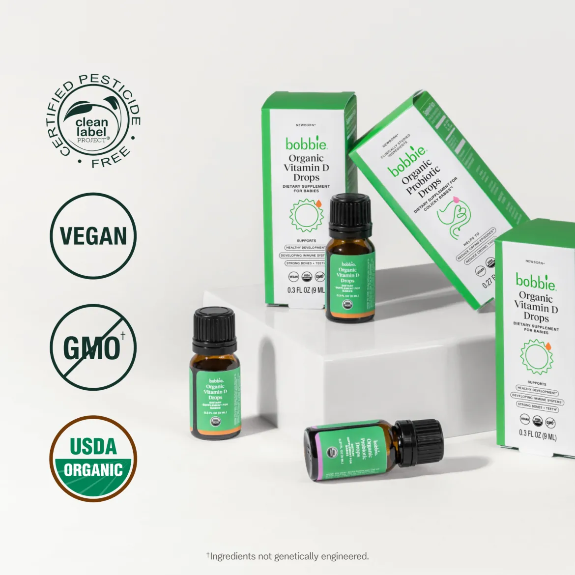 Boosties Bundle - Organic Vitamin D and Probiotic Drops