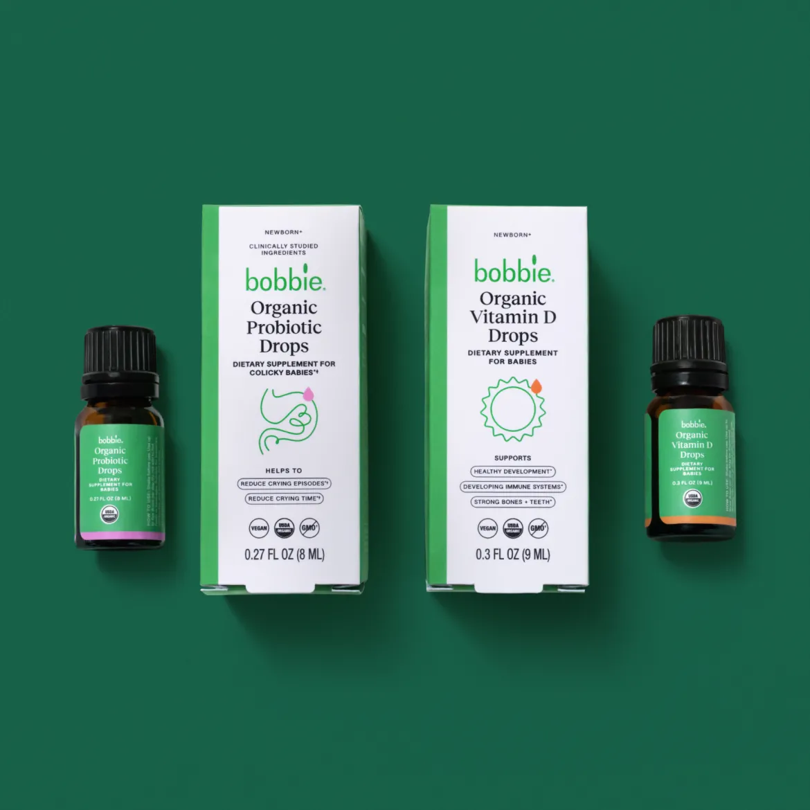 Boosties Bundle - Organic Vitamin D and Probiotic Drops