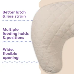 Boppy x Babylist Nursing Pillow with Luxe Fabric Cover