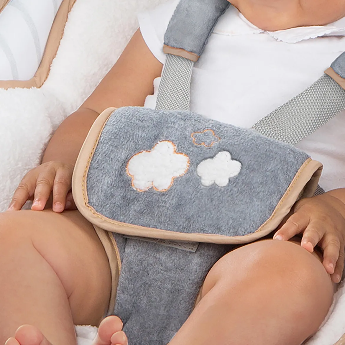 Boutique Collection Rocking Seat with Premium Plush Fabrics