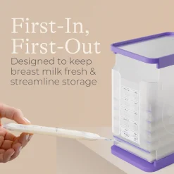 Breastmilk Storage Container with Quick-Freeze Tray