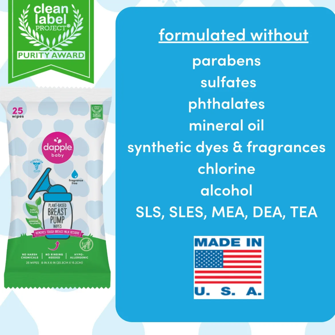 Breast Pump Cleaning Wipes (3 Pack)
