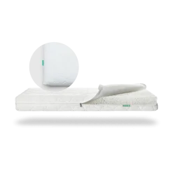 Breathable 2-Stage Crib Mattress & Mattress Pad Bundle