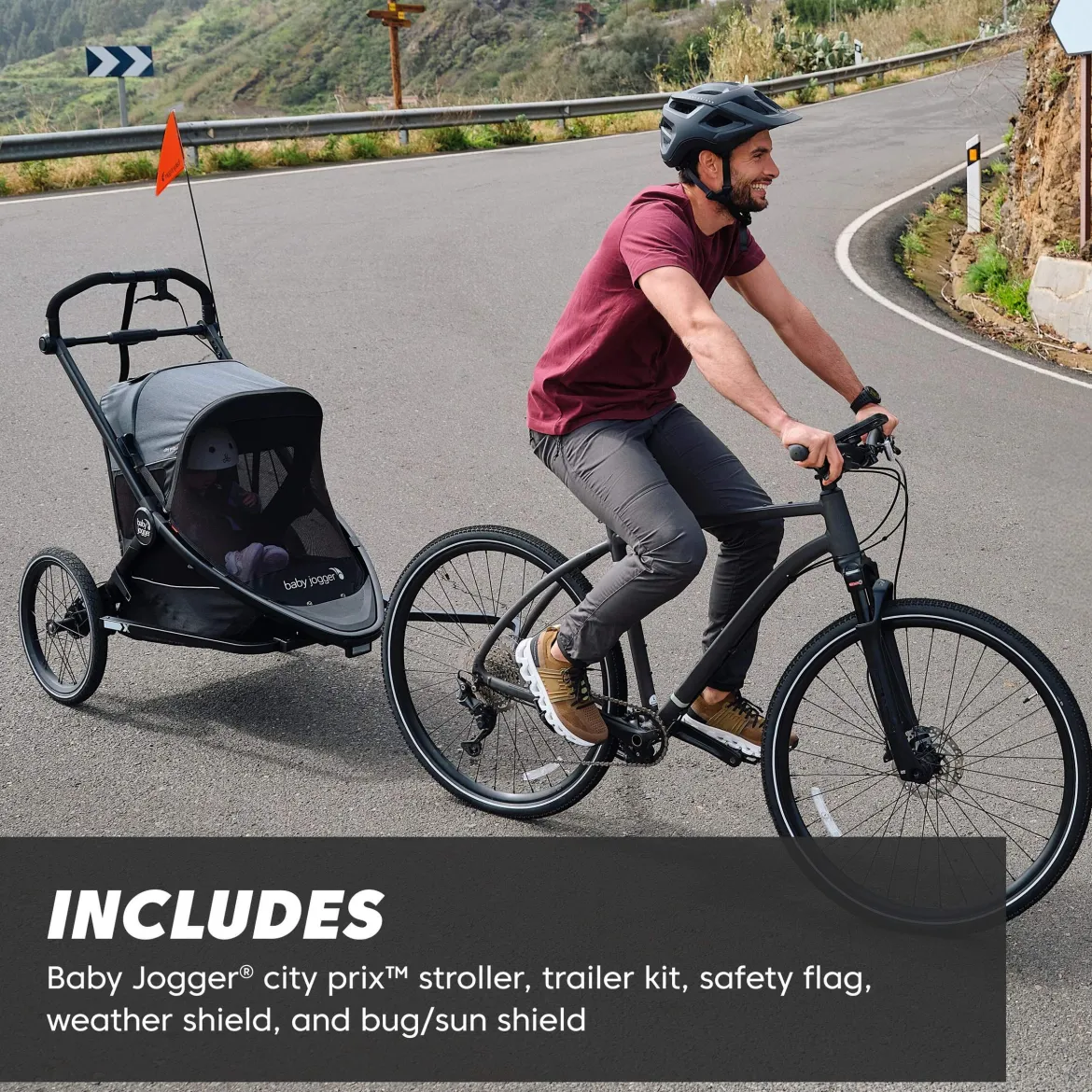 City Prix Jogger x Bike Trailer