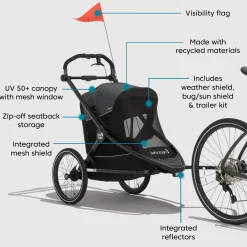 City Prix Jogger x Bike Trailer