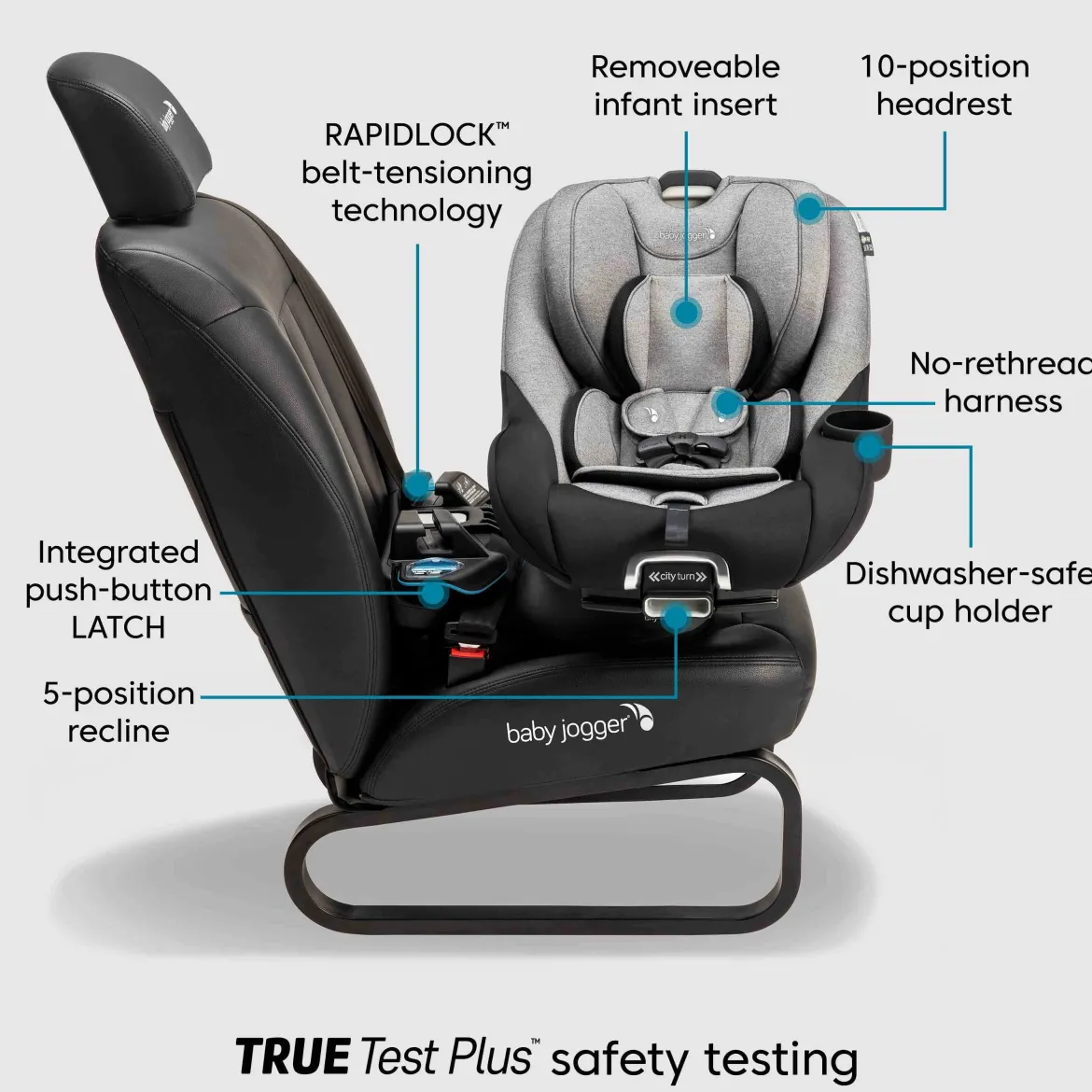 City Turn Rotating Convertible Car Seat