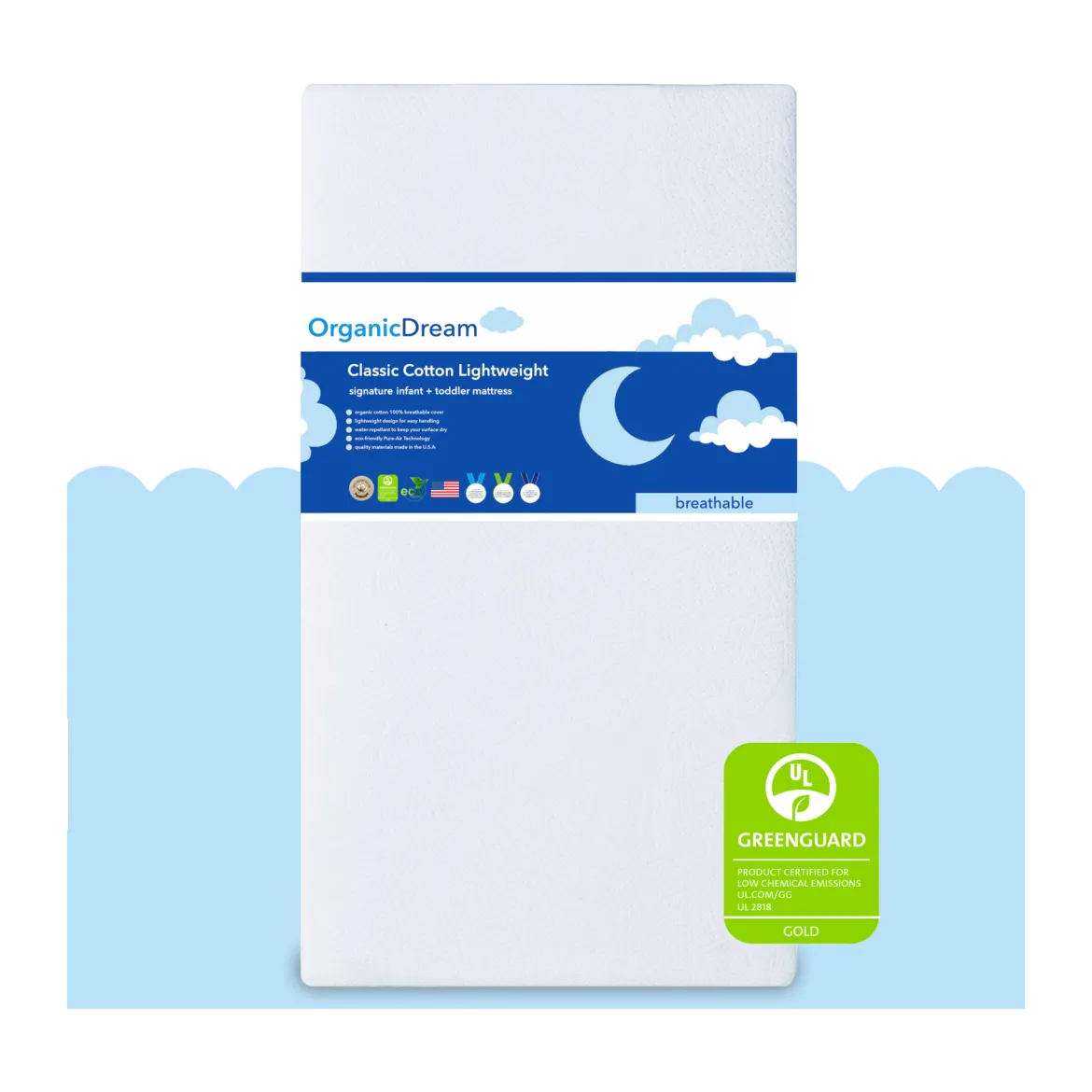 Classic Cotton Lightweight Crib Mattress