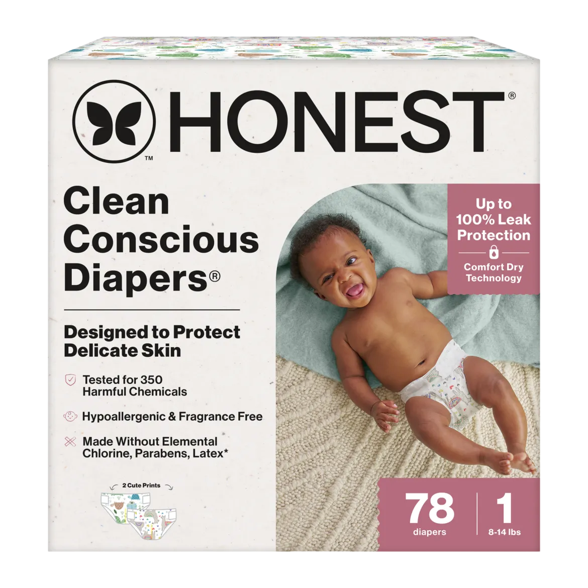 Clean Conscious Disposable Diapers Newborn-Size 2