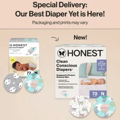 Clean Conscious Disposable Diapers Newborn-Size 2