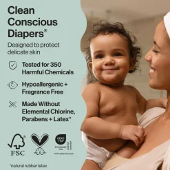 Clean Conscious Disposable Diapers Newborn-Size 2