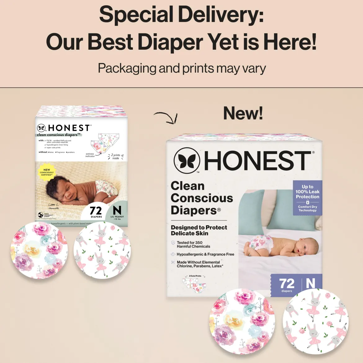 Clean Conscious Disposable Diapers Newborn-Size 2