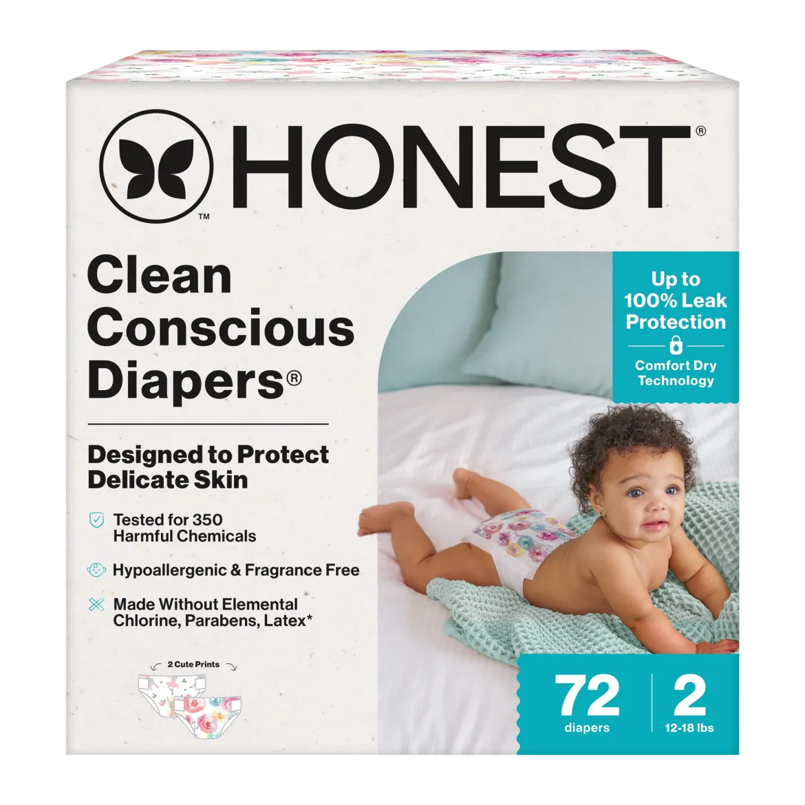 Clean Conscious Disposable Diapers Newborn-Size 2