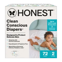 Clean Conscious Disposable Diapers Newborn-Size 2