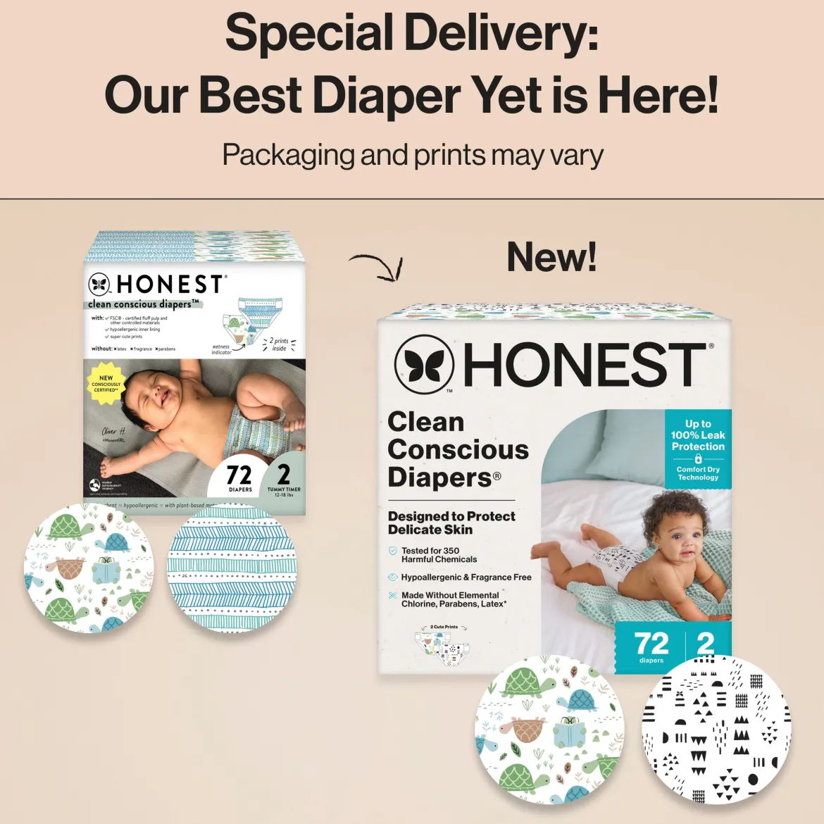 Clean Conscious Disposable Diapers Newborn-Size 2