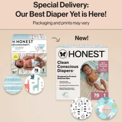Clean Conscious Disposable Diapers Newborn-Size 2