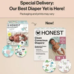 Clean Conscious Disposable Diapers Newborn-Size 2