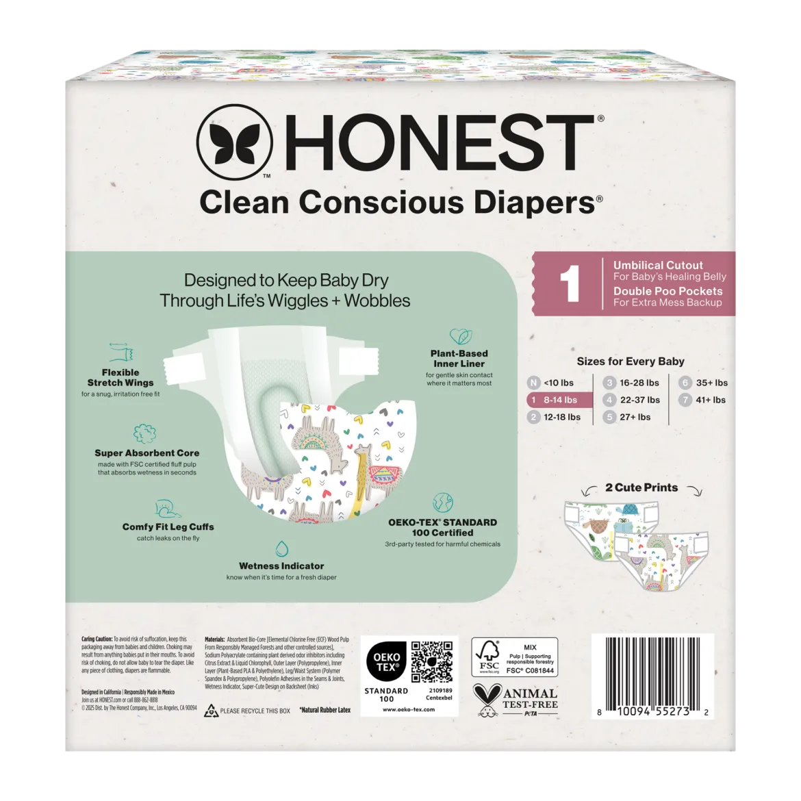 Clean Conscious Disposable Diapers Newborn-Size 2