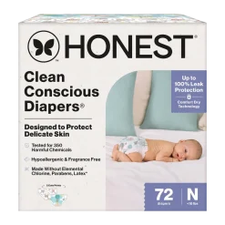 Clean Conscious Disposable Diapers Newborn-Size 2
