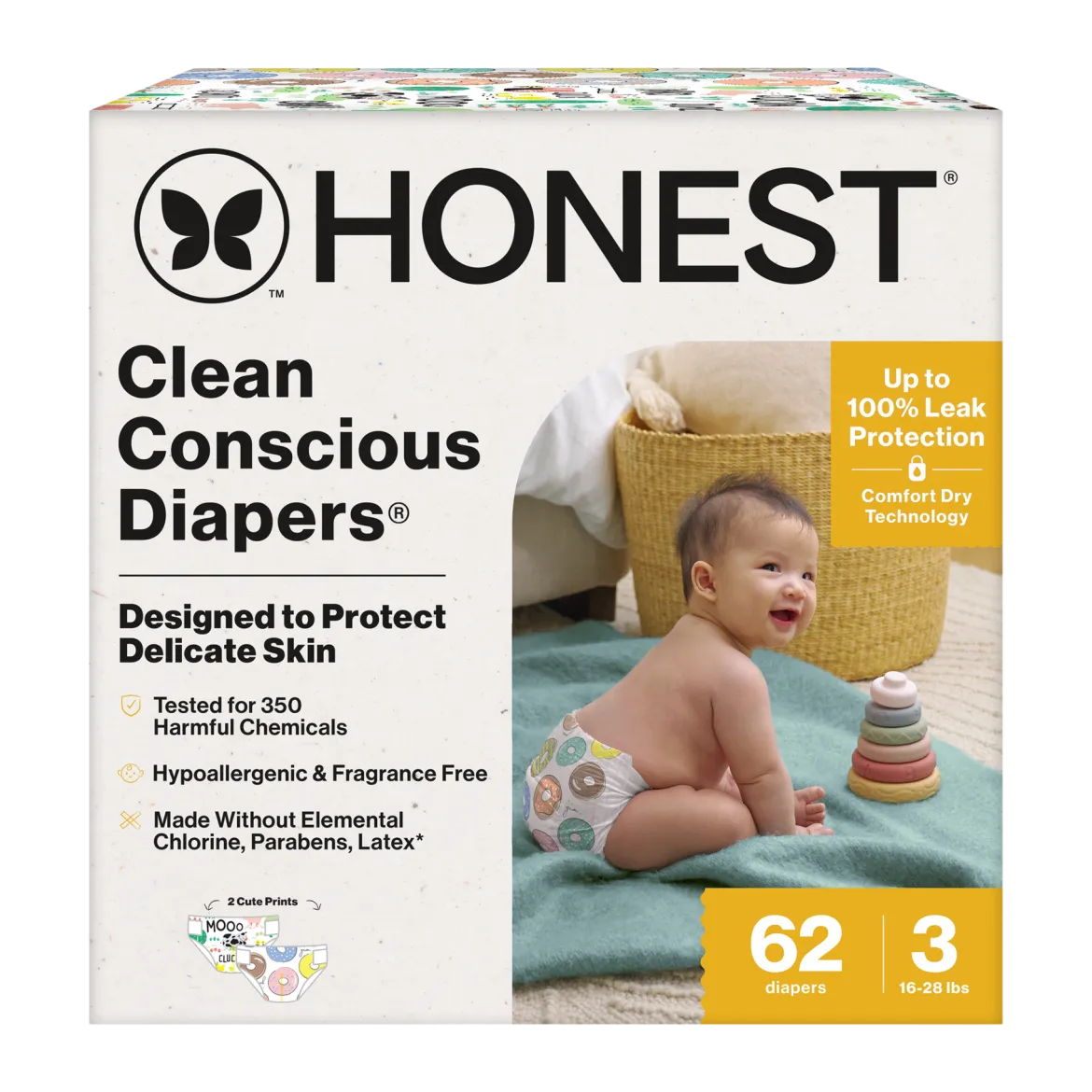Clean Conscious Disposable Diapers Size 3-5