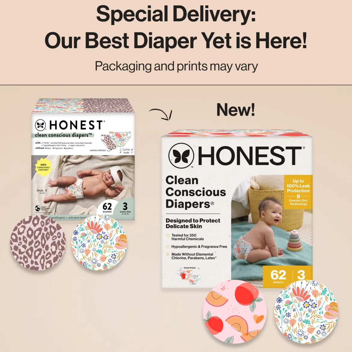 Clean Conscious Disposable Diapers Size 3-5