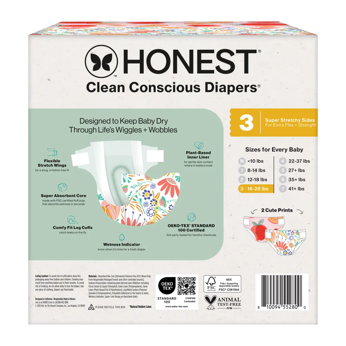 Clean Conscious Disposable Diapers Size 3-5