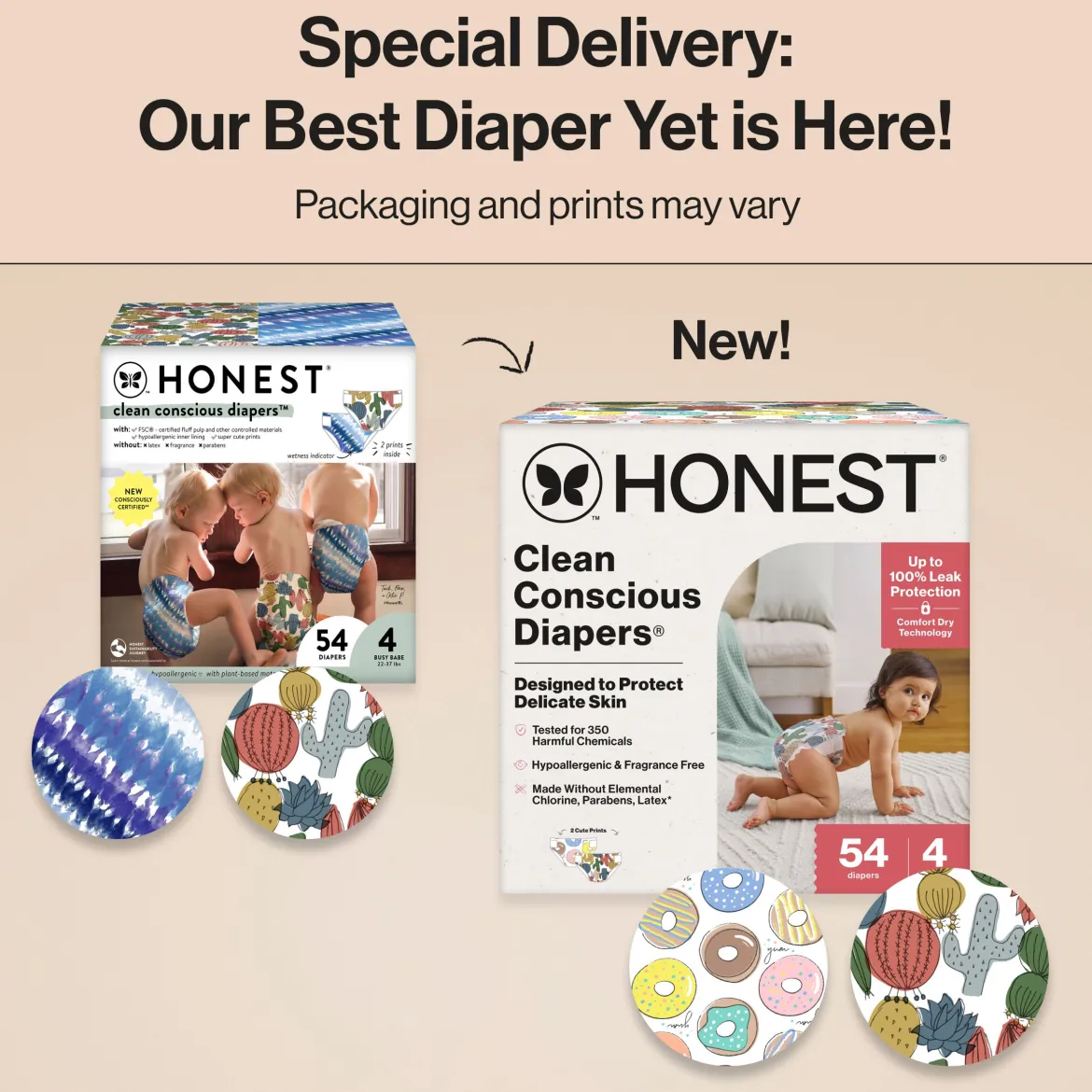 Clean Conscious Disposable Diapers Size 3-5