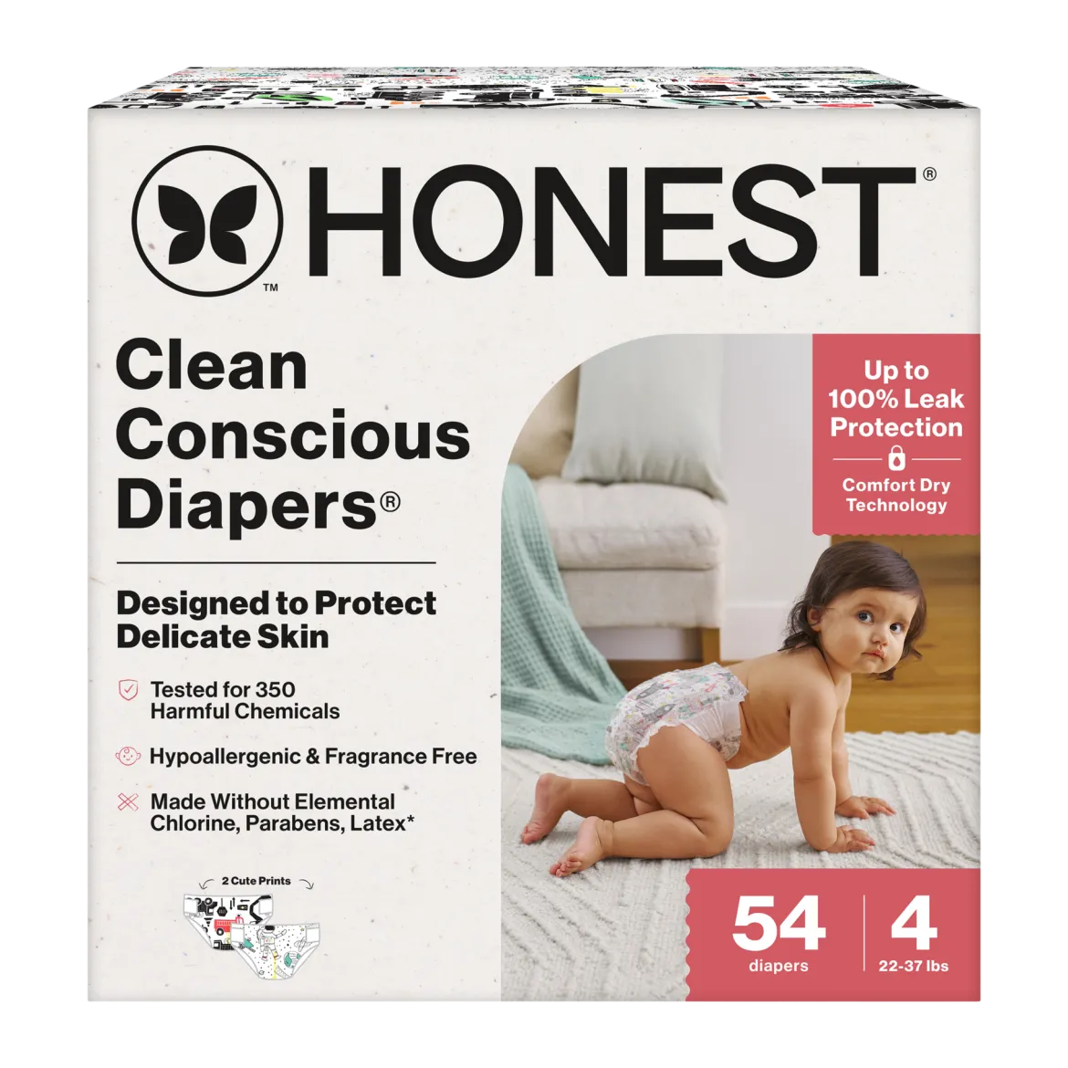 Clean Conscious Disposable Diapers Size 3-5