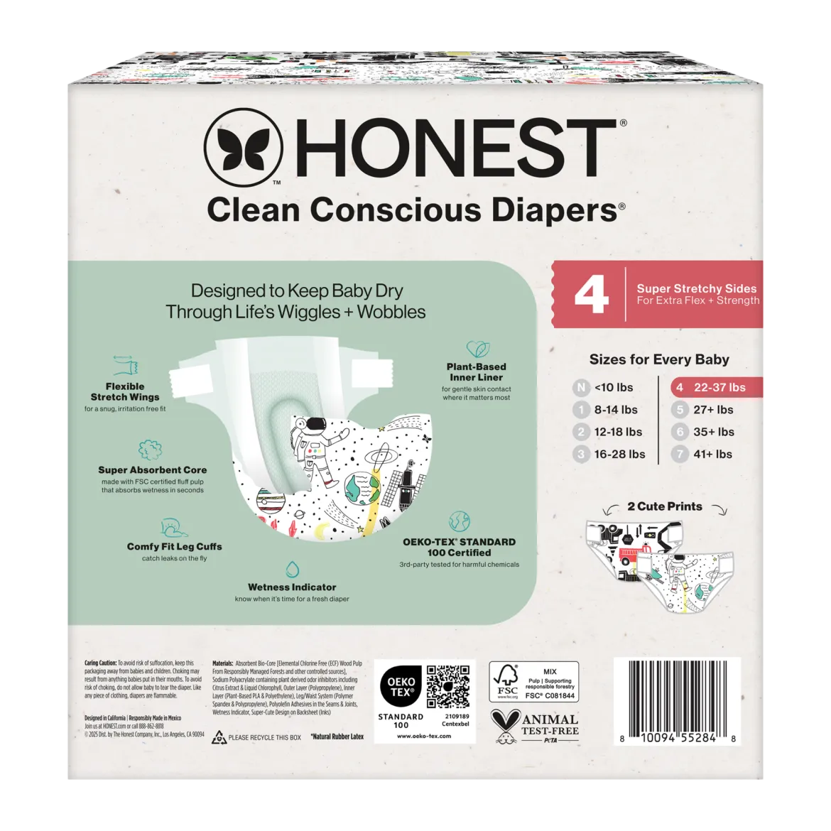 Clean Conscious Disposable Diapers Size 3-5