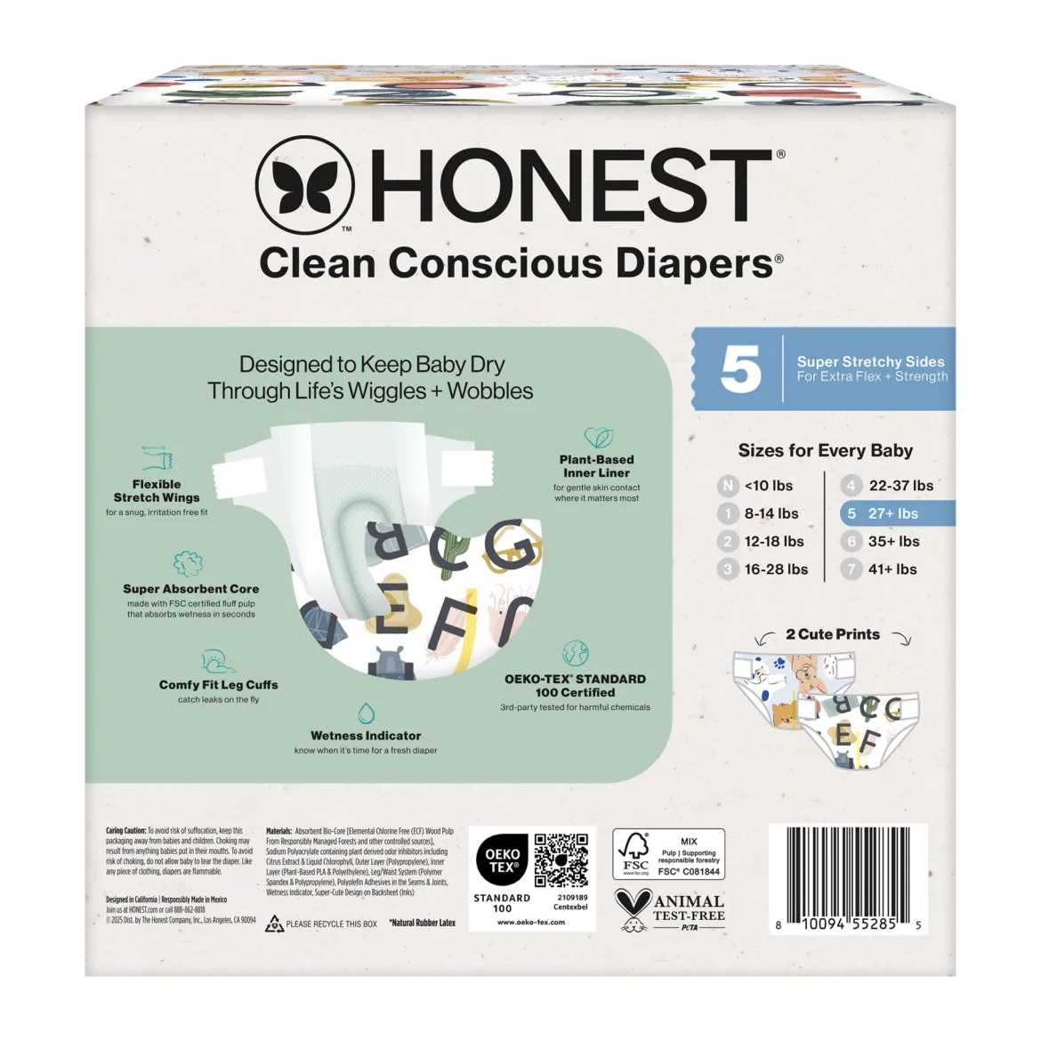 Clean Conscious Disposable Diapers Size 3-5