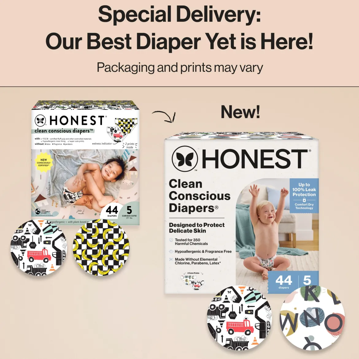 Clean Conscious Disposable Diapers Size 3-5