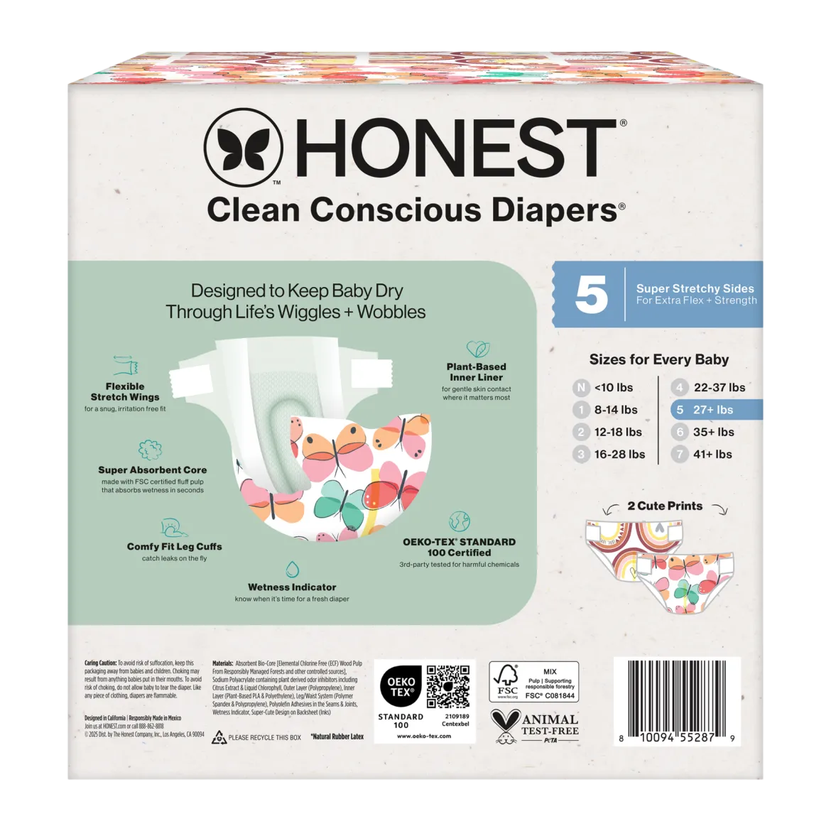 Clean Conscious Disposable Diapers Size 3-5