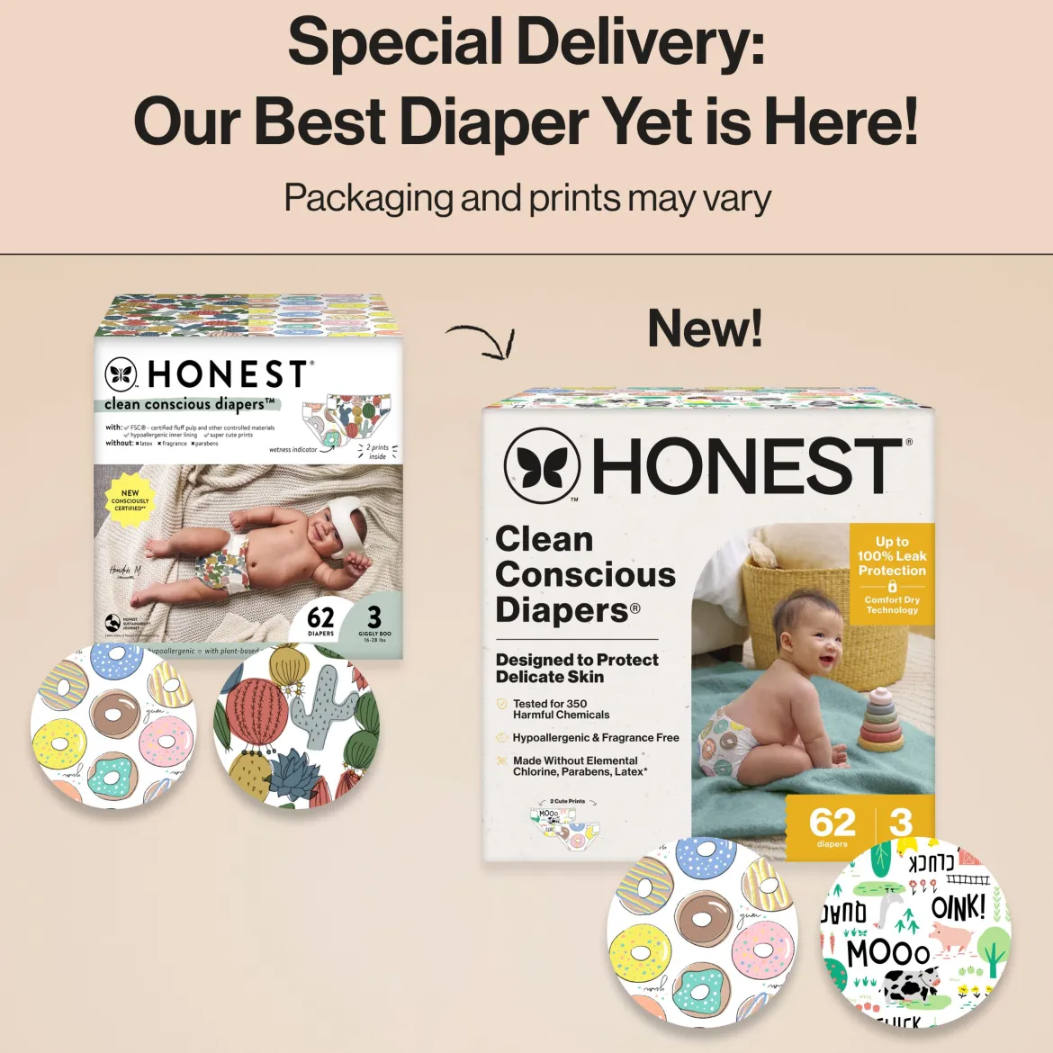 Clean Conscious Disposable Diapers Size 3-5