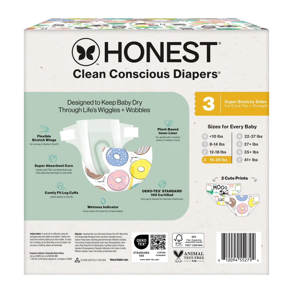 Clean Conscious Disposable Diapers Size 3-5