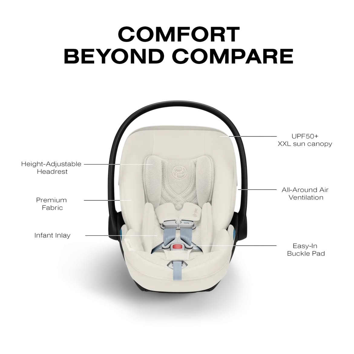 Cloud T Comfort Extend Infant Car Seat with SensorSafe
