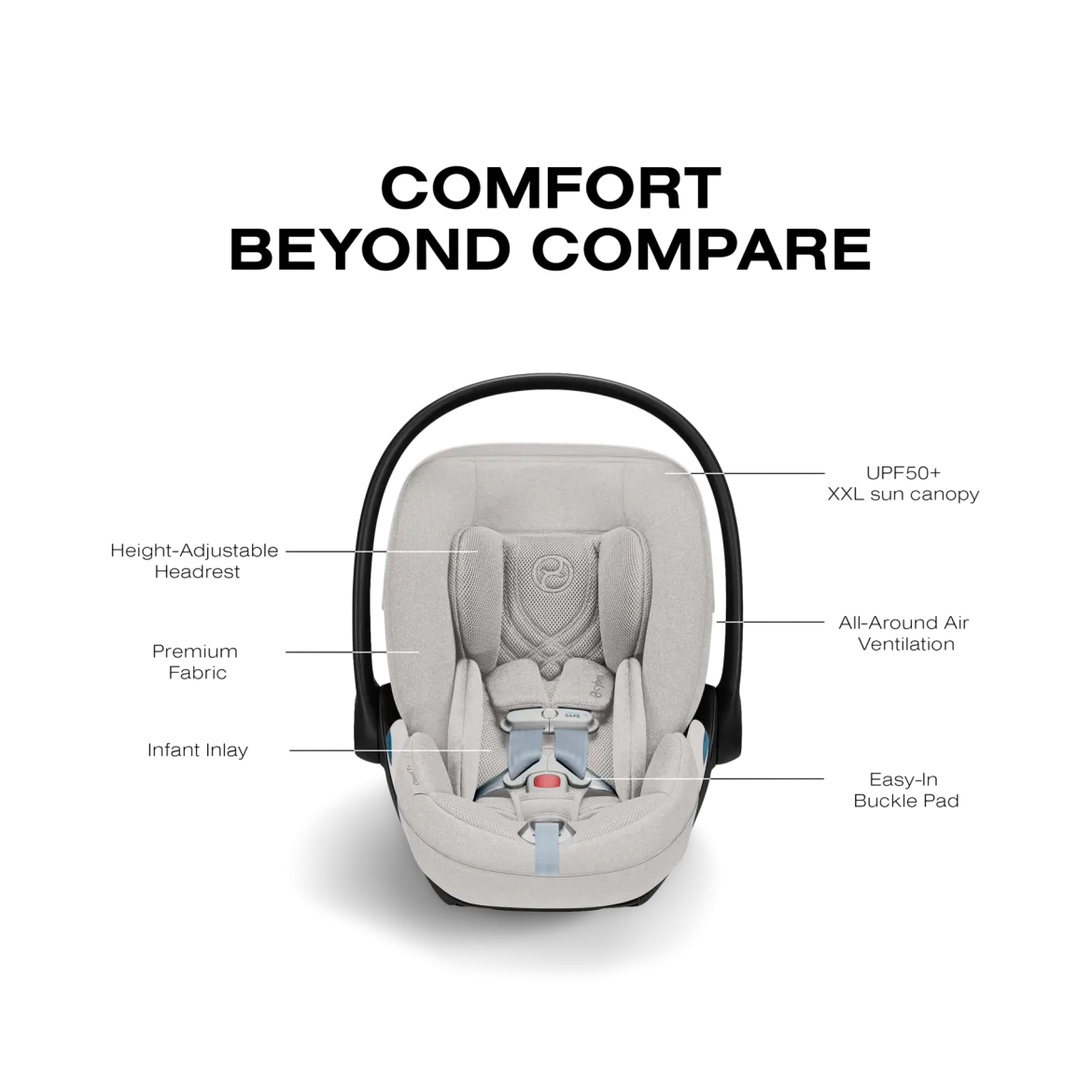 Cloud T Comfort Extend Infant Car Seat with SensorSafe