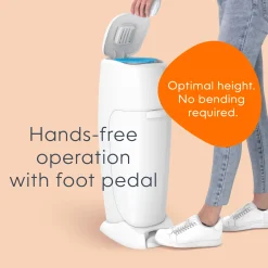 Complete Diaper Pail Registry Gift Set with 8 Refill Bags