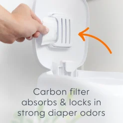 Complete Diaper Pail Registry Gift Set with 8 Refill Bags