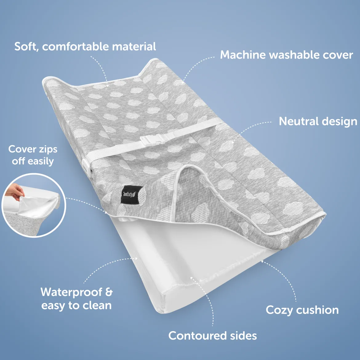 Contoured Changing Pad with Cover